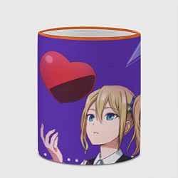 Кружка 3D Hayasaka Ai Love Is War, цвет: 3D-оранжевый кант — фото 2