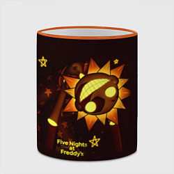 Кружка 3D Five Nights at Freddys Security Breach - Воспитате, цвет: 3D-оранжевый кант — фото 2