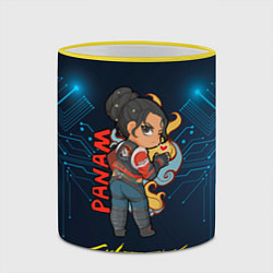Кружка 3D Маленькая Panam Панам cyberpunk2077, цвет: 3D-желтый кант — фото 2