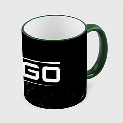 Кружка 3D CS GO Краска, цвет: 3D-зеленый кант