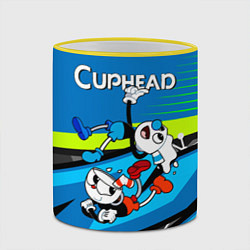 Кружка 3D 2 чашечки cuphead, цвет: 3D-желтый кант — фото 2