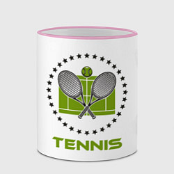 Кружка 3D TENNIS Теннис, цвет: 3D-розовый кант — фото 2