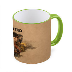 Кружка 3D Uncharted Анчартед, цвет: 3D-светло-зеленый кант
