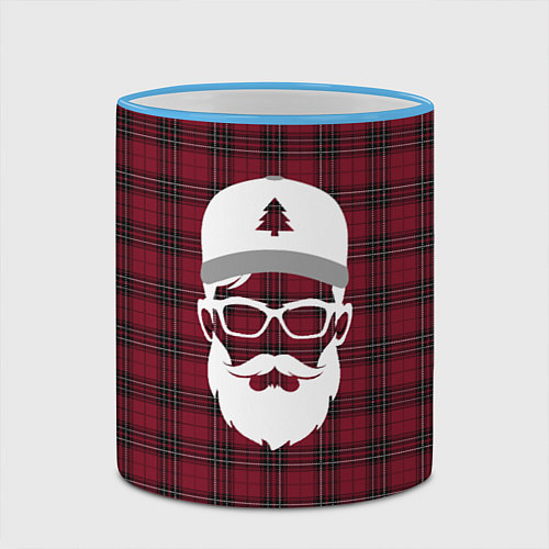 Кружка цветная Хипстер русская версия / 3D-Небесно-голубой кант – фото 2