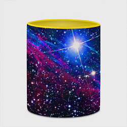 Кружка 3D Открытый космос Star Neon, цвет: 3D-белый + желтый — фото 2
