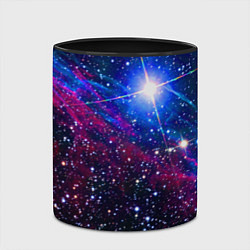 Кружка 3D Открытый космос Star Neon, цвет: 3D-белый + черный — фото 2