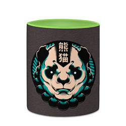 Кружка 3D Символ Панды, цвет: 3D-белый + светло-зеленый — фото 2