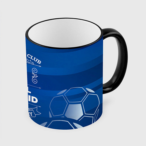 Кружка цветная Real Madrid FC 1 / 3D-Черный кант – фото 1