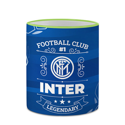 Кружка цветная Inter FC 1 / 3D-Светло-зеленый кант – фото 2