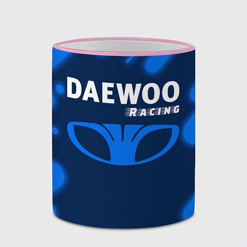 Кружка цветная ДЭУ Racing Абстракция / 3D-Розовый кант – фото 2