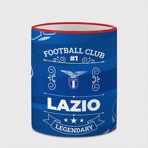 Кружка цветная Lazio FC 1 / 3D-Красный кант – фото 2