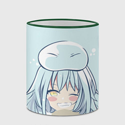 Кружка 3D Улыбка Римару, цвет: 3D-зеленый кант — фото 2