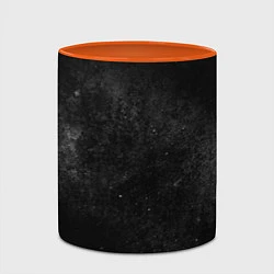 Кружка 3D Черный космос black space, цвет: 3D-белый + оранжевый — фото 2