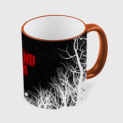 Кружка 3D Сага о Винланде логотип, цвет: 3D-оранжевый кант