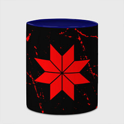 Кружка 3D СИМВОЛЫ РУСИ - АЛАТЫРЬ - Гранж, цвет: 3D-белый + синий — фото 2