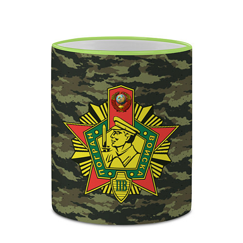 Кружка цветная КГБ СССР USSR / 3D-Светло-зеленый кант – фото 2