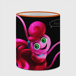 Кружка 3D POPPY PLAYTIME - Mommy long legs Мама длинные ноги, цвет: 3D-оранжевый кант — фото 2