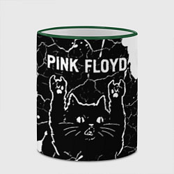 Кружка 3D Pink Floyd Rock Cat, цвет: 3D-зеленый кант — фото 2
