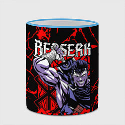 Кружка 3D БЕРСЕРК BERSERK GUTS, цвет: 3D-небесно-голубой кант — фото 2