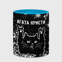 Кружка 3D Агата Кристи Rock Cat FS, цвет: 3D-белый + небесно-голубой — фото 2