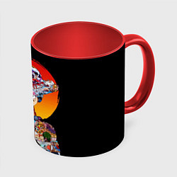 Кружка 3D ВАН ПИС АРКИ В ЛУФФИ ONE PIECE, цвет: 3D-белый + красный