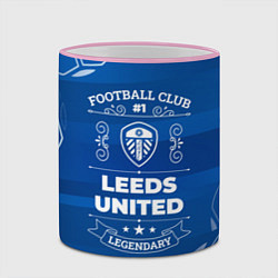 Кружка 3D Leeds United Football Club Number 1, цвет: 3D-розовый кант — фото 2