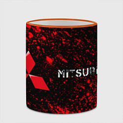 Кружка 3D MITSUBISHI Mitsubishi Арт, цвет: 3D-оранжевый кант — фото 2