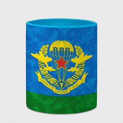 Кружка 3D НИКТО КРОМЕ НАС ВДВ, цвет: 3D-белый + небесно-голубой — фото 2