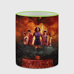 Кружка 3D ОЧЕНЬ СТРАННЫЕ ДЕЛА STRANGER THINGS, цвет: 3D-светло-зеленый кант — фото 2