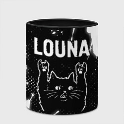 Кружка 3D Группа Louna и Рок Кот, цвет: 3D-белый + черный — фото 2