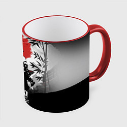 Кружка 3D ЗЕНИЦУ КЛИНОК, РАССЕКАЮЩИЙ ДЕМОНОВ, цвет: 3D-красный кант