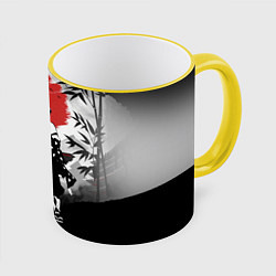 Кружка 3D ЗЕНИЦУ КЛИНОК, РАССЕКАЮЩИЙ ДЕМОНОВ, цвет: 3D-желтый кант