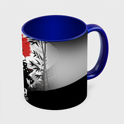 Кружка 3D ЗЕНИЦУ КЛИНОК, РАССЕКАЮЩИЙ ДЕМОНОВ, цвет: 3D-белый + синий