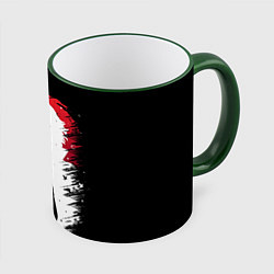 Кружка 3D ТОКИЙСКИЕ МСТИТЕЛИ МАЙКИ MIKEY, цвет: 3D-зеленый кант