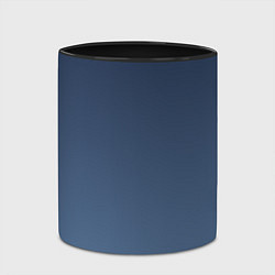 Кружка 3D Gradient Dark Blue, цвет: 3D-белый + черный — фото 2