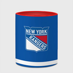 Кружка 3D New York Rangers Панарин, цвет: 3D-белый + красный — фото 2