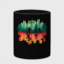 Кружка 3D Stranger Things Wrong Side, цвет: 3D-белый + черный — фото 2