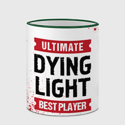 Кружка 3D Dying Light: красные таблички Best Player и Ultima, цвет: 3D-зеленый кант — фото 2