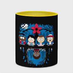 Кружка 3D Stranger Things South Park, цвет: 3D-белый + желтый — фото 2