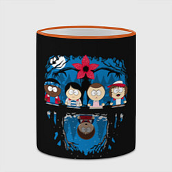 Кружка 3D Stranger Things South Park, цвет: 3D-оранжевый кант — фото 2