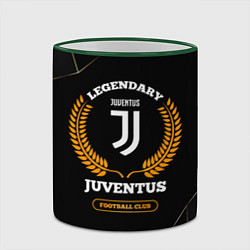 Кружка 3D Лого Juventus и надпись Legendary Football Club на, цвет: 3D-зеленый кант — фото 2