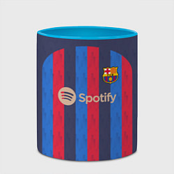 Кружка 3D Барселона 22-23, цвет: 3D-белый + небесно-голубой — фото 2