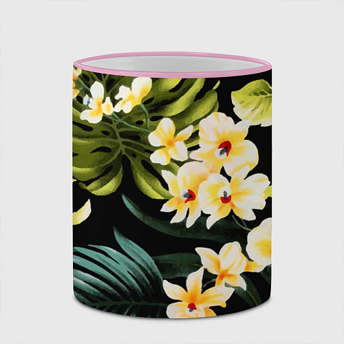 Кружка цветная Vanguard floral composition Summer / 3D-Розовый кант – фото 2
