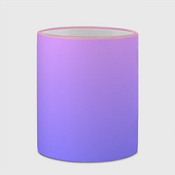 Кружка 3D PINK-PURPLE GRADIENT ГРАДИЕНТ РОЗОВО-ФИОЛЕТОВЫЙ, цвет: 3D-розовый кант — фото 2