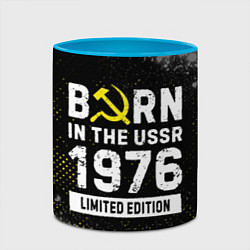 Кружка 3D Born In The USSR 1976 year Limited Edition, цвет: 3D-белый + небесно-голубой — фото 2