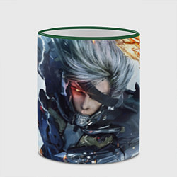 Кружка 3D Metal Gear Rising: Revengeance, цвет: 3D-зеленый кант — фото 2