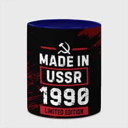 Кружка 3D Made In USSR 1990 Limited Edition, цвет: 3D-белый + синий — фото 2