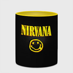 Кружка 3D NIRVANA соты, цвет: 3D-белый + желтый — фото 2