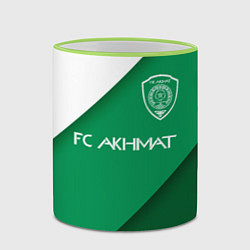 Кружка 3D ФК АХМАТ - ГОРОД ГРОЗНЫЙ, цвет: 3D-светло-зеленый кант — фото 2