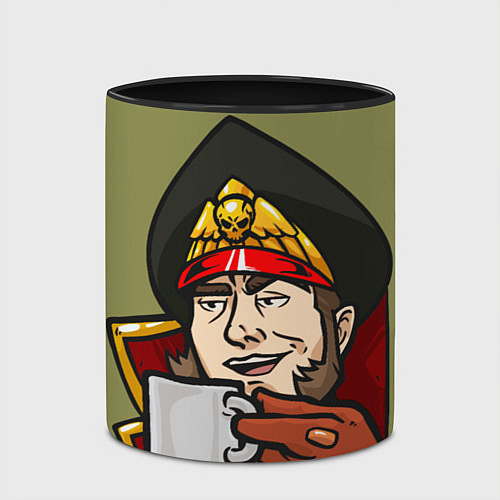 Кружка цветная Ciaphas Cain Mug 3D / 3D-Белый + черный – фото 2